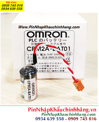Omron CPM2A-BAT01, Pin nuôi nguồn PLC Omron CPM2A-BAT01 lithium 3v 1/2AA 1000mAh (NHẬT)